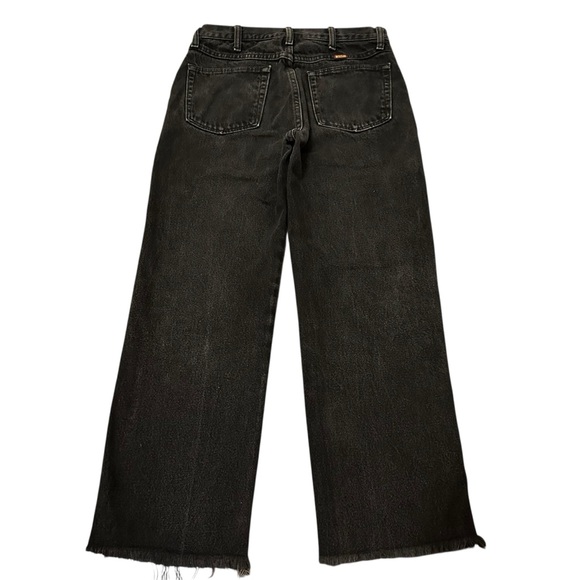 Rustler Straight Black Frayed Jeans size 30 - Picture 4 of 16